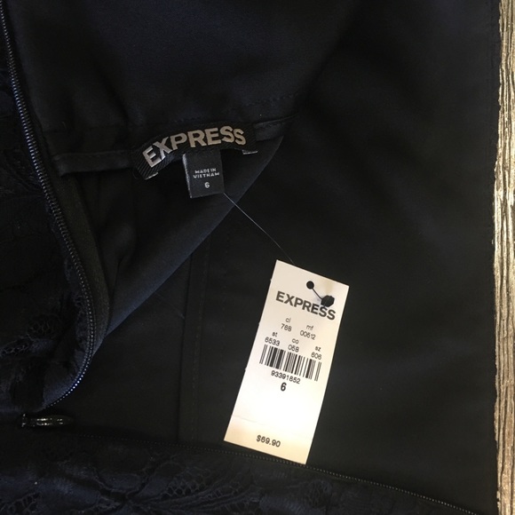 Express High Waisted Lace Midi Pencil Skirt size 6 - Picture 4 of 5